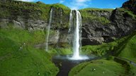 Der Seljalandsfoss - Wasserfall im Süden Islands